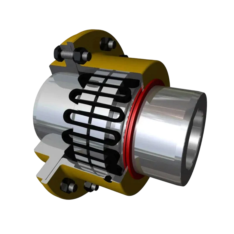 T70 snake spring coupling with connect shaft